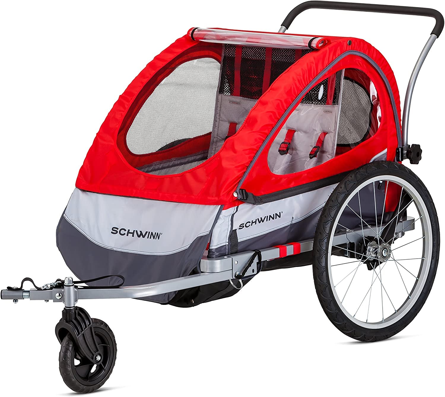 Trailblazer Plus, Trailblazer, Joyrider or Echo Kids Bike Trailer, Single or Double Seat, Universal Coupler, Folding Frame, Quick-Release Wheels, Canopy,  Bike Trailer for Kids